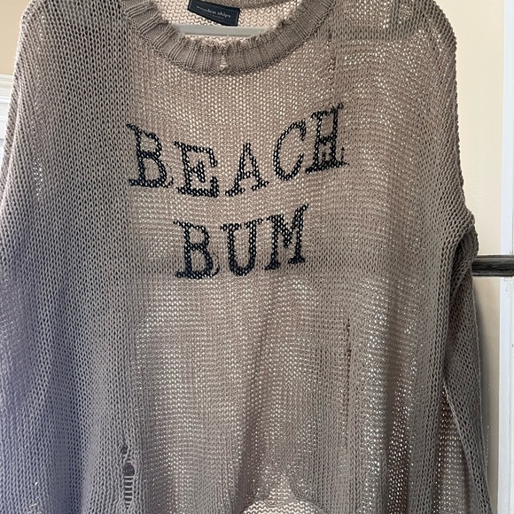 Beach Bum Crew Neck Cotton Sweater - Picture 2 of 3